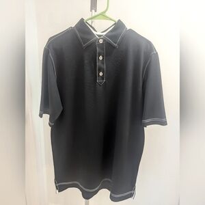 FootJoy men's black and white polo size large